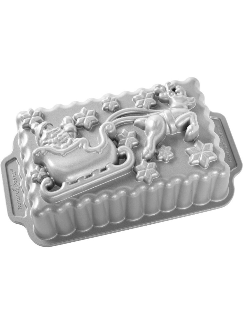 Santa's Sleigh Loaf Pan - Festive Baking Tin, Aluminum, 26.1cm x 14.5cm